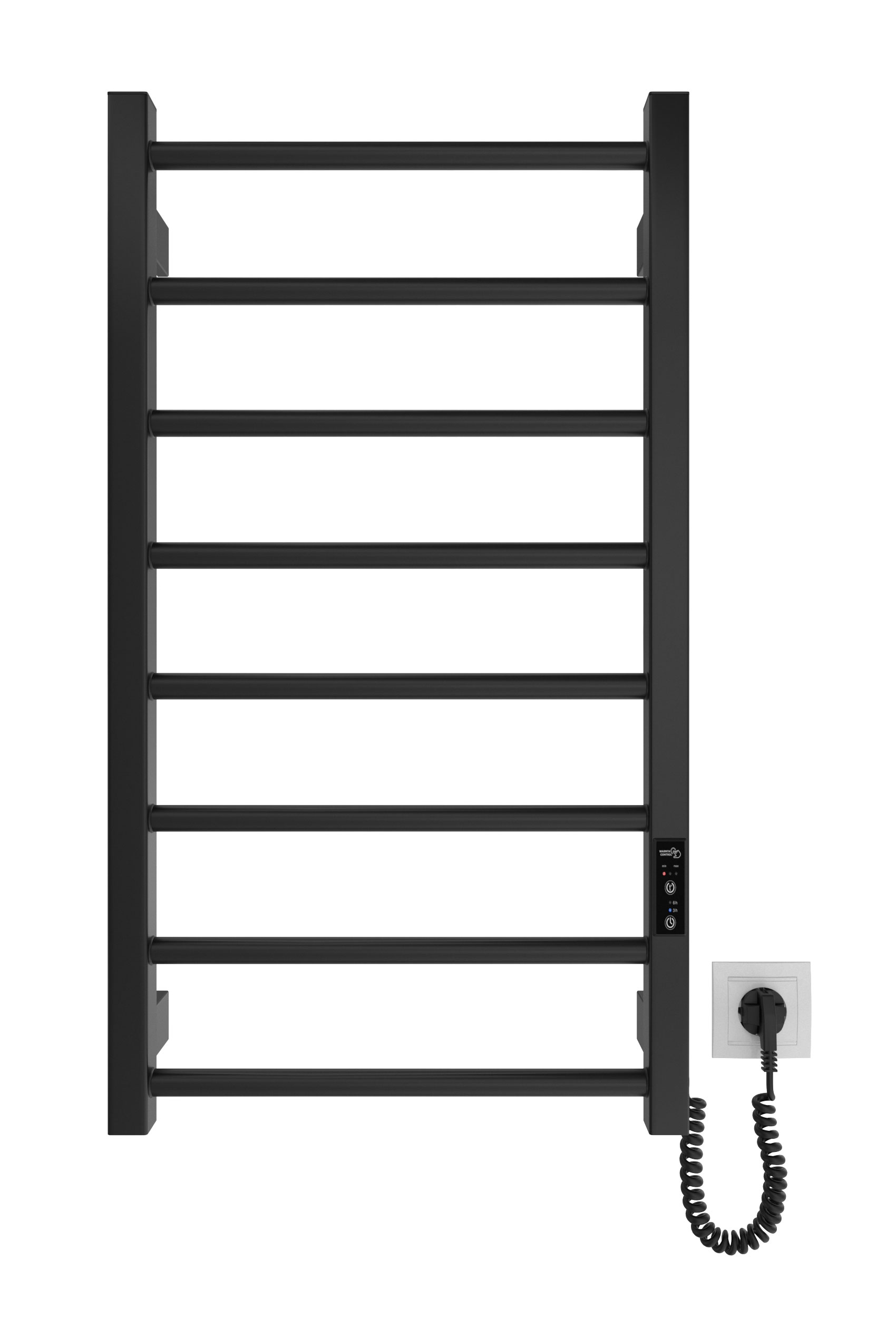 Електрична рушникосушарка HF Leeds 770x530 чорний мат 2