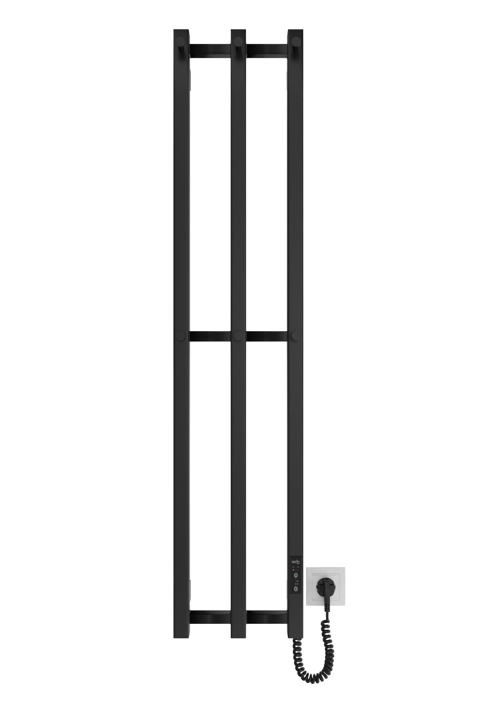 Електрична рушникосушарка HF Slim 1170х250 чорний мат 2