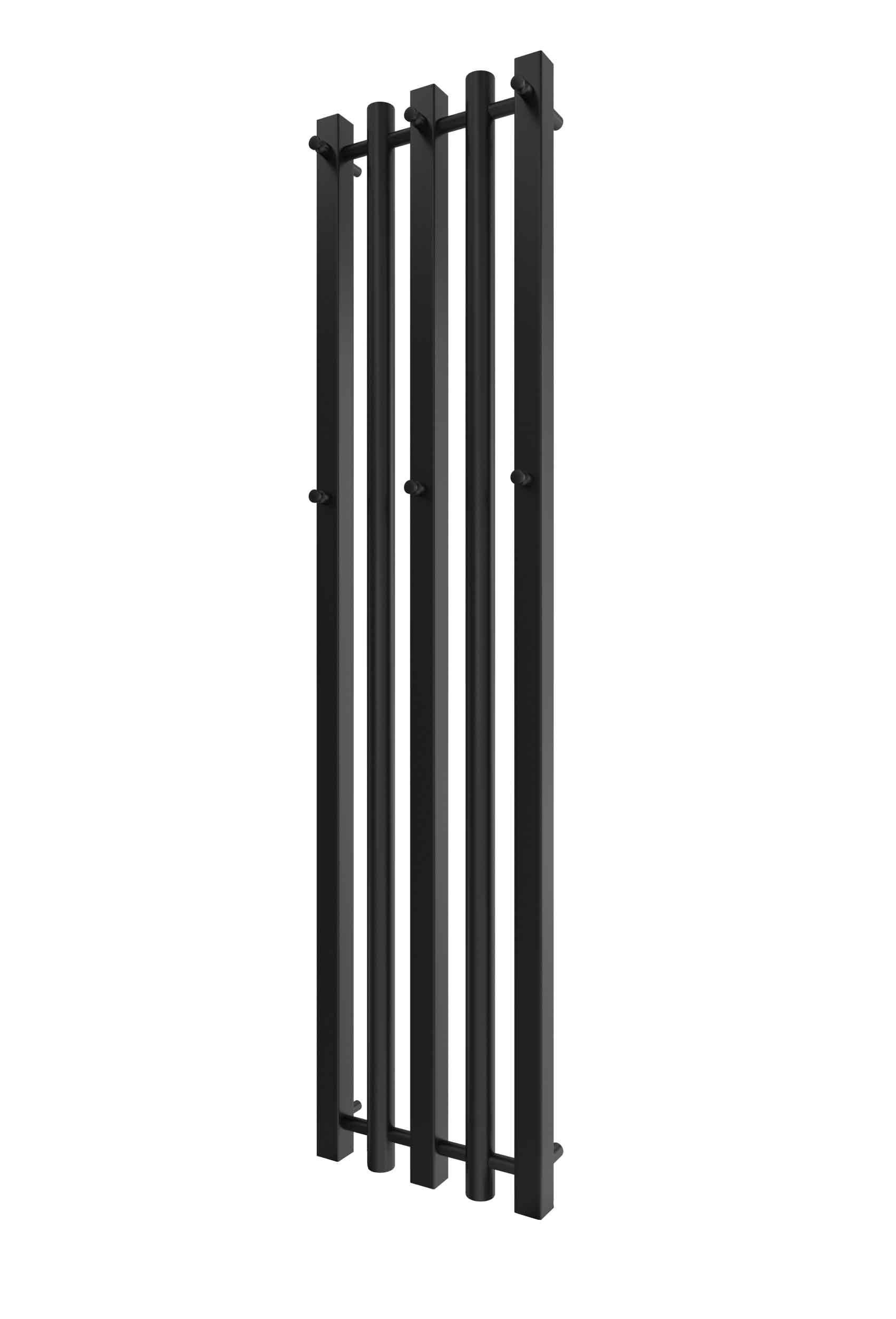 Водяна рушникосушарка Inox Бітуб 1490х360/320 чорний мат