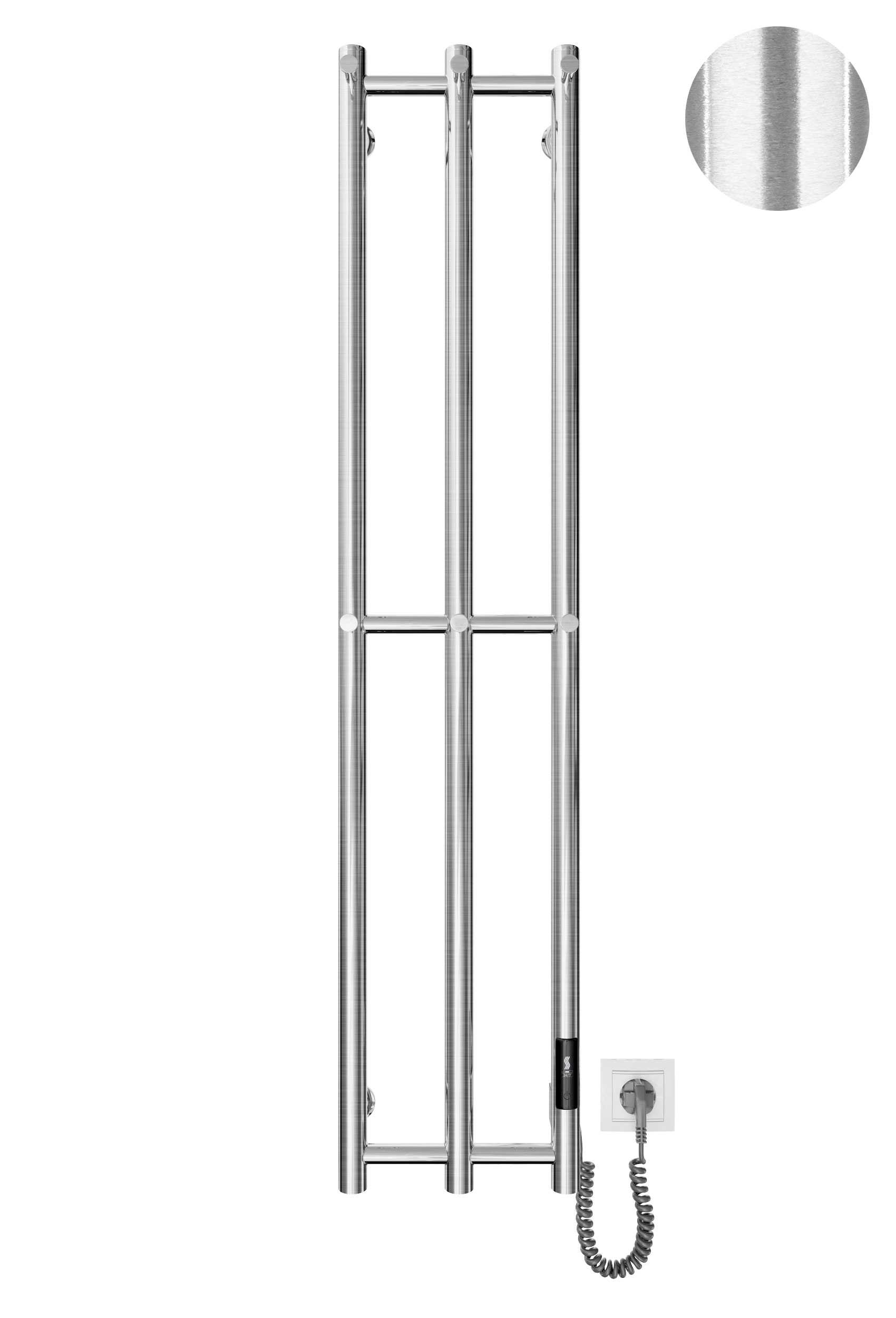 Електрична рушникосушарка e-INOX Соле 1170х250 TR 2.0 K золото сатин 1