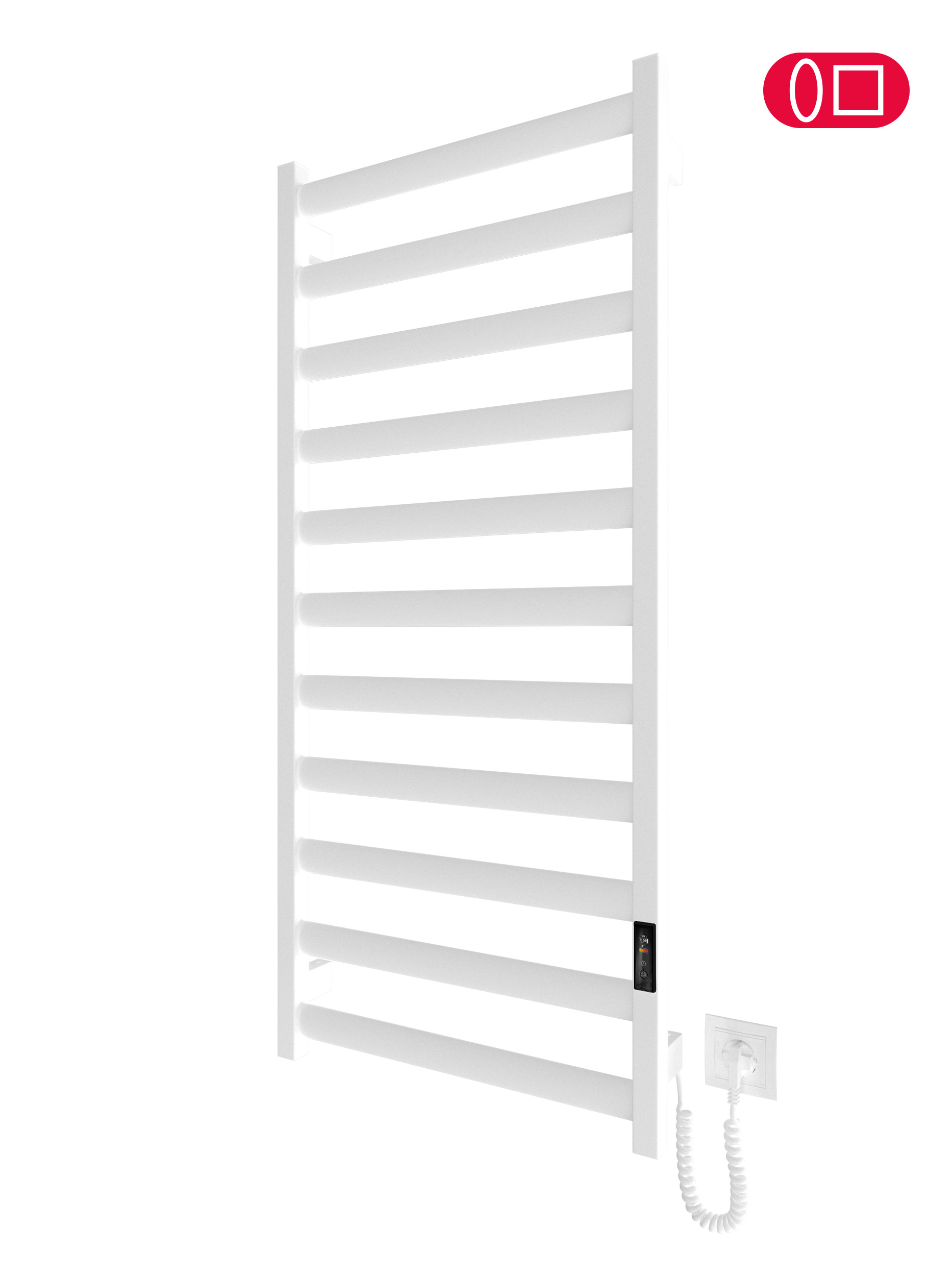 Електрична рушникосушарка HF Chester 1170x530 білий мат TR 4.0